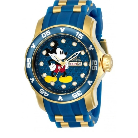 NEW Men's Invicta Model#23764 DISNEY Quartz 3 Hand Watch With Blue Dial 38mm - Picture 3 of 6
